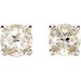 Round 4-Prong Stud Earrings