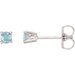 Round 4-Prong Stud Earrings