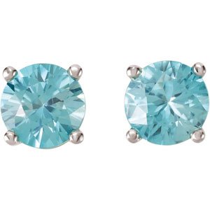 Round 4-Prong Stud Earrings