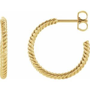 Rope Hoop Earrings