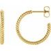 Rope Hoop Earrings