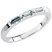 Baguette Accented Peg Shank or Band