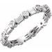Baguette Accented Eternity Band