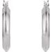 Knife-Edge Tube Hoop Earrings