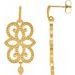 Granulated Scroll Earrings