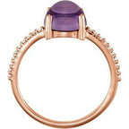 Accented Cabochon Ring