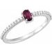 Accented Cabochon Ring