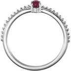 Accented Cabochon Ring
