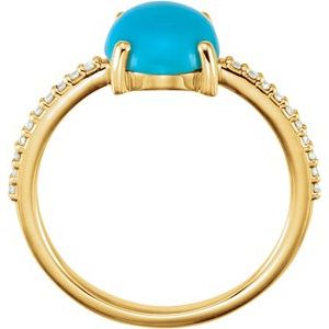Accented Cabochon Ring