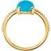 Accented Cabochon Ring