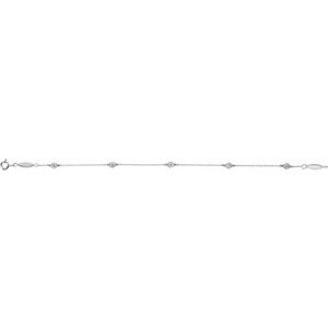 Bezel-Set Five-Station Bracelet