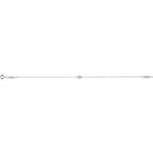 Bezel-Set Link Bracelet