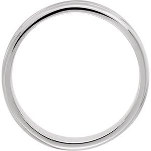 Grooved Comfort-Fit Half Round Band