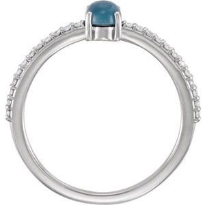 Accented Cabochon Ring