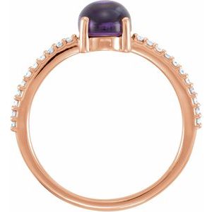Accented Cabochon Ring