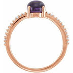 Accented Cabochon Ring