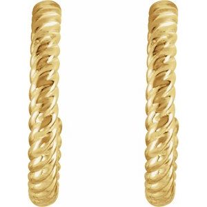 Rope Hoop Earrings