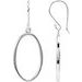Oval Dangle Earrings