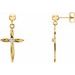 Cross & Ball Earrings
