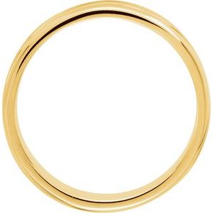 Grooved Comfort-Fit Half Round Band