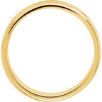 Grooved Comfort-Fit Half Round Band