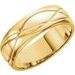 Grooved Comfort-Fit Half Round Band