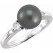 Accented Pearl Ring