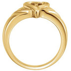 Heart & Cross Ring