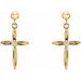 Cross & Ball Earrings