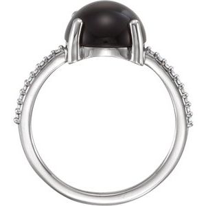 Accented Cabochon Ring