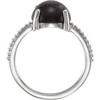Accented Cabochon Ring
