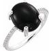 Accented Cabochon Ring