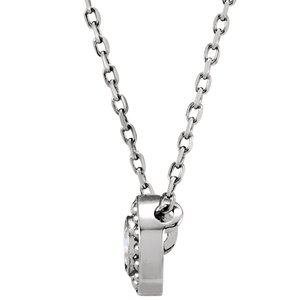 Beaded Bezel-Set Necklace