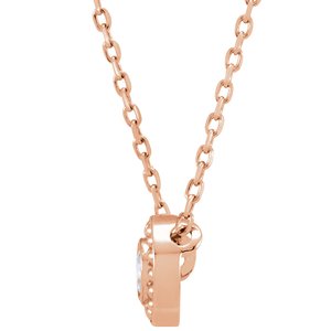 Beaded Bezel-Set Necklace