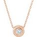 Bezel-Set Rope Slide Pendant