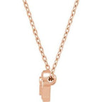 Bezel-Set Rope Slide Pendant
