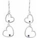 Double Heart Earrings