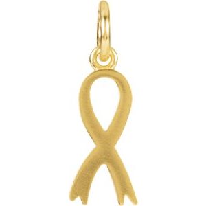 Posh Mommy® Breast Cancer Awareness Ribbon Charm/Pendant