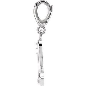 Accented Initial Charm/Pendant