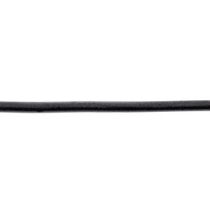 2 mm Black Rubber Cord Necklace