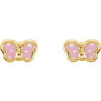 Youth Enamel Butterfly Earrings