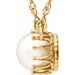 Solitaire Pearl Crown Necklace or Center