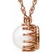 Solitaire Pearl Crown Necklace or Center