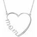 "Mom" Heart Necklace or Center