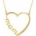 "Mom" Heart Necklace or Center