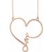 Infinity-Inspired "Love" Heart Necklace or Center