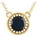 Milgrain Bezel-Set Birthstone Necklace