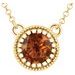 Milgrain Bezel-Set Birthstone Necklace