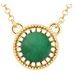 Milgrain Bezel-Set Birthstone Necklace