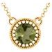 Milgrain Bezel-Set Birthstone Necklace